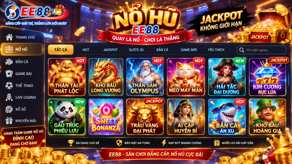 Giao diện sảnh Nổ Hũ EE88